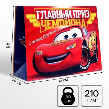Gift Package "Main Prize of Champion" 61x46x20 cm, packaging, cars-4