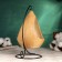 Pot on the stand "flashlight", beige, 10.5x15cm