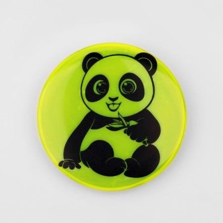 Reflective icon "Panda", d = 5.8 cm, color mix-3