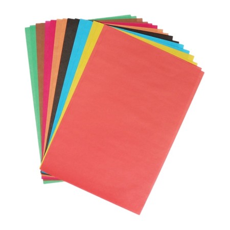 Colored paper A4, 16 sheets, 8 colors "giraffe", newspaper, in the folder-7