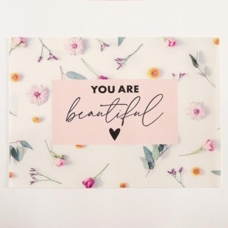 Napkin on the table "You are beautiful"-1