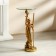Decorative table "African" gold 38x38x85 cm