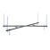 Bath frame Euroleux lait / miamika, 160x70 cm, x-shaped