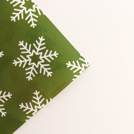 Paper packing glossy bilateral "New Year's forest", 70 x 100 cm, New Year-4