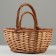 Set of wicker baskets, 28 x 20 x 14/28 cm, 22 x 16 x 12/24 cm, 2 pcs, honey, willow