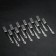 Dessert fork "Troika", h = 18 cm, thickness 2 mm, silver color
