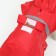 Dog raincoat, size XL (DS 30-35, OG 38-43, Osh 26-31 cm), red