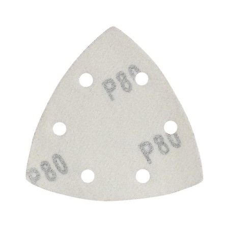 The grinding triangle on Velcro Patriot, 80x80x80mm, P80, 6 holes, 5 pcs.-1