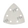The grinding triangle on Velcro Patriot, 80x80x80mm, P80, 6 holes, 5 pcs.