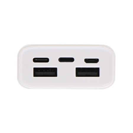 External battery Hoco J41, 10,000 mAh, microUSB/type -C - 2 A, IP - 1.5 A, 2 USB - 2 A, white-2