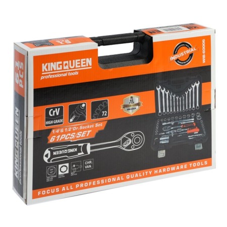 Set of instruments Universal Kingqueen Wib-60006-24, 24 teeth, 1/2 1/4 ", 61 subject-3