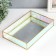 Standing interior glass with a mirror "rectangle. Rainbow stripes" 30x20x5 cm