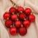 Set of balls plastic D-5 cm, 12 pcs "Winter Night" Red