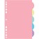 Separator of sheets A5 (210 x 165 mm) color, 5 sheets, "Devente. Pastel" polypropylene 140 μm, individual packaging