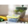 Silikobox transportation and storage container, silicone, folding, 900 ml, green color