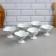 Set of candy "Rosa", 6 pcs: 250 ml, porcelain, Iran