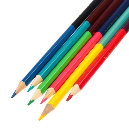 Color pencils, 12 colors, bilateral, puppy patrol-4