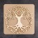 Procurement-base for the panel "tree in a circle" in a frame, with a substrate