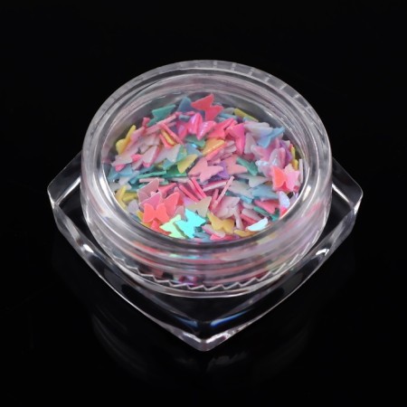 Sequins for decor "butterflies", multi -colored-2