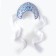 Kokoshnik10 "Blue patterns on white" cardboard, laminate