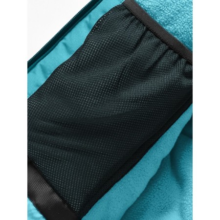 Ski costume for a girl, height 122 cm, turquoise color-20