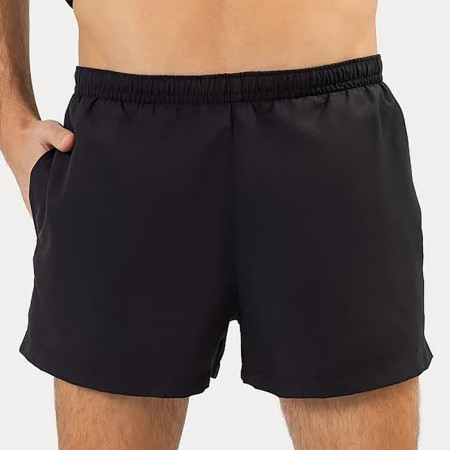 Male sports shorts, black color, size 50 (l)