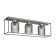 Morrison chandelier, 3x40W E27, black color, gold