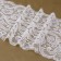 Lace elastic fabric, 175 mm × 23 ± 1 m, white color