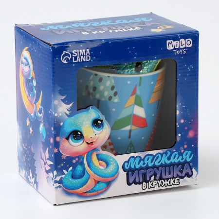 Set of "magic moments" soft toy in a mug, snake-9