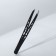 Pinzet "Geometry", beveled, 9.5 cm, black color