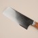 Koty Kitchen Sl Home "Olivia", hatchet, blade 17.78 cm, damas steel, brown color