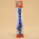 Fly collar "fish" luminous, with a bell, 30 x 1 cm, polyester, blue