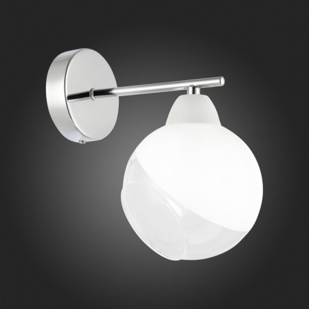 Wall lamp EVOLUCE. Sle102701-01. Giorte. 1x40 W, E14, 14x22.5 cm, chromium color-1