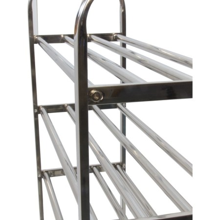 Tribune shoes, 610 × 230 × 830 mm, 5-tier shoes, chromium color-2