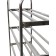 Tribune shoes, 610 × 230 × 830 mm, 5-tier shoes, chromium color