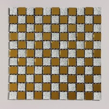 Self-adhesive panel 30*30cm mosaic cage silver-gold