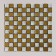 Self-adhesive panel 30*30cm mosaic cage silver-gold
