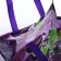 The bag is economic on the button, the color is purple