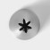 Konfinett Konfinett Nazadka “Closed Star”, D = 3 cm, Exit 0.3 cm, stainless steel