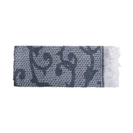 Waffle towel with fringe "monogram", size 40x60 cm-3