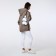 Textura lightning bag, external pocket, white color