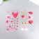 Plastic sticker "Love" mix 15x10 cm