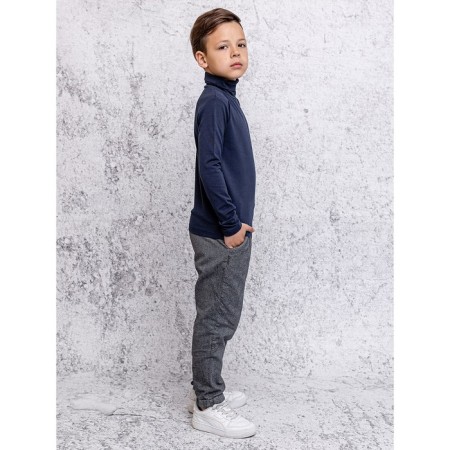Turtleneck for a boy, height 116 cm, blue color-2