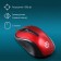 Mouse call 385M black/red optical (1000DPI) USB for a laptop (3but)
