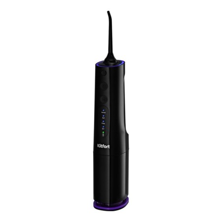 Irrigator KitFort KT-2912-1, portable, 150-360 ml, 4 modes, 4 nozzles, batteries, black
