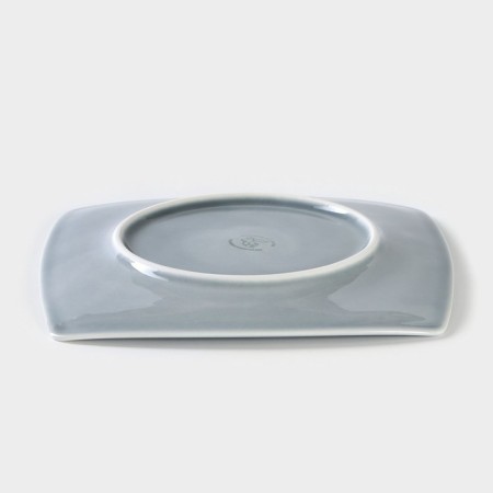 Square porcelain “Watercolor”, 19 × 19 cm, gray color-2