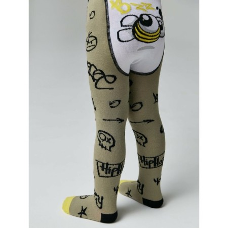 Pantyhose baby cotton Conte Kids Tip-Top, height 80-86 cm, mustard color
