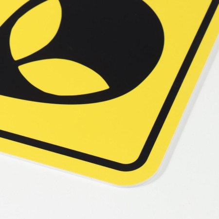 Decorative sign (poster) "alien" 32x32 cm, plastic-4