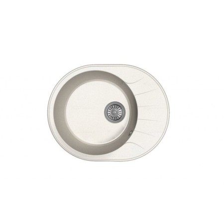 Dr.gans Smart “Viola-580” kitchen washing is 580x460 mm, h = 197 mm, white color
