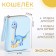 Children's wallet with lightning, blue color